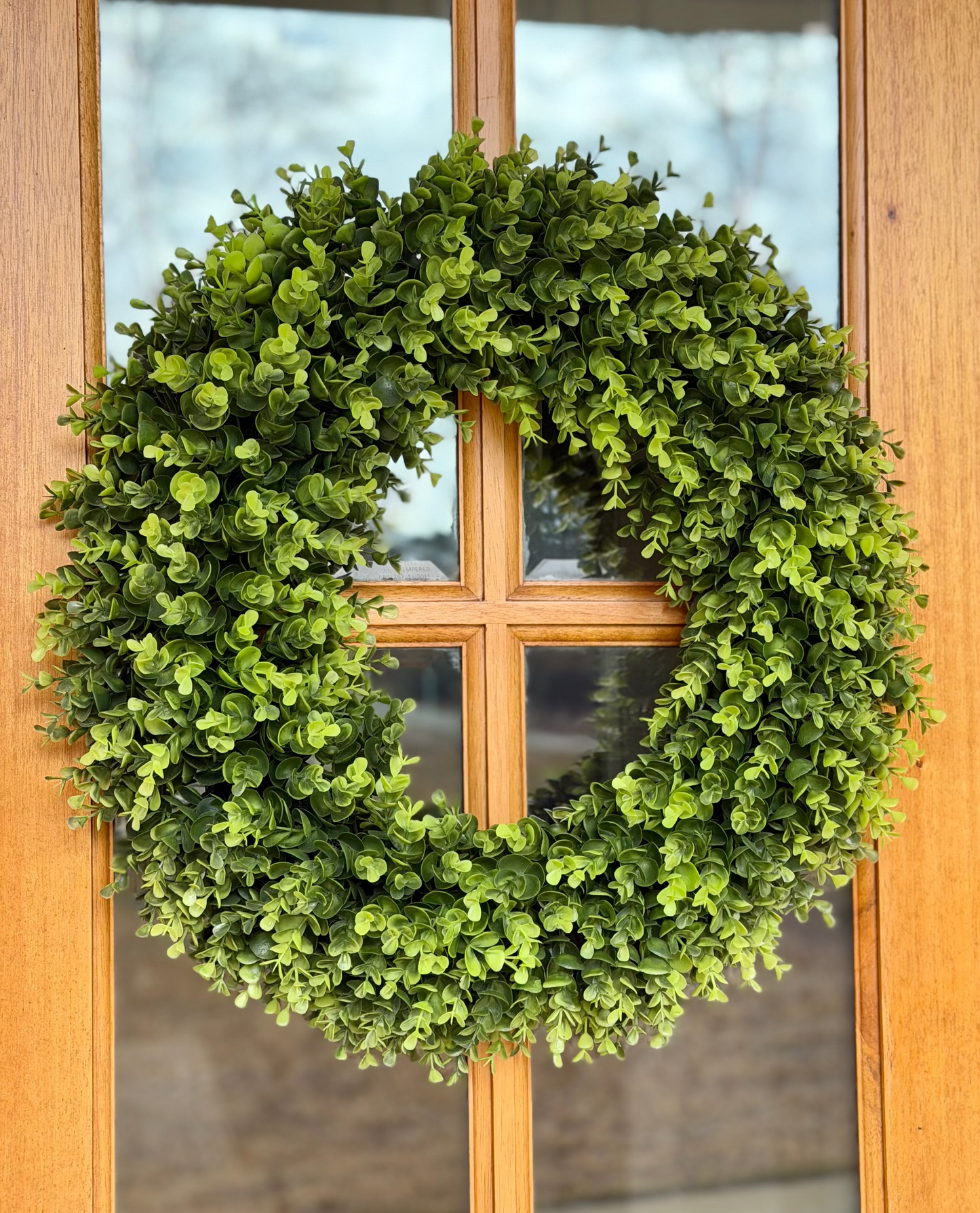Classic Greenery Boxwood Wreath